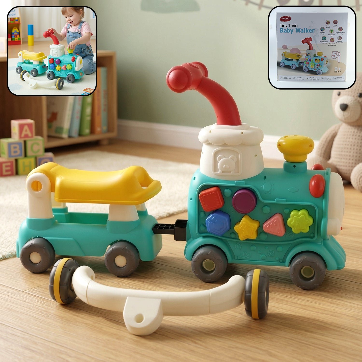 01_54a2fd22-df10-4ea0-acc7-10e78e8fd806 Aditi Tiny Train Baby Walker Ride-On Toy with Push Handle (1 Set) - Image 1