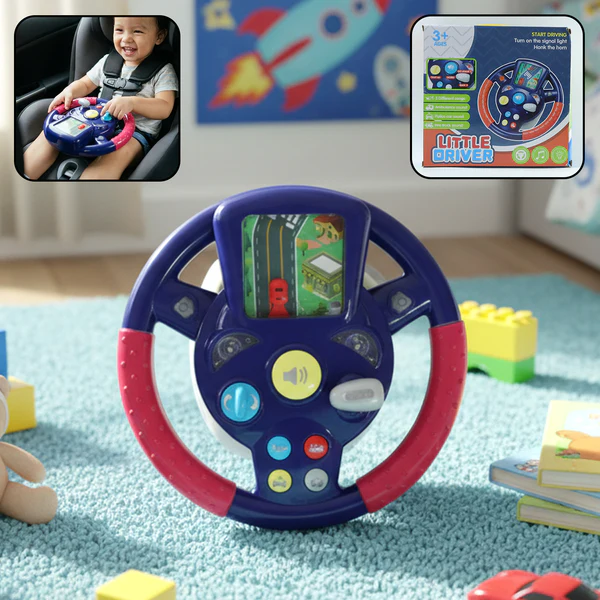 01_74da2541-ca37-4d69-b7ec-d8638f54dcd9 Musical Steering Wheel Driving Toy (1 Pc) - Image 1