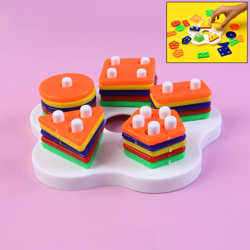 01_Blocks Geometric Stacking Sorter Puzzle Toy - Image 1
