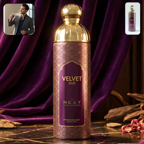 01_a7eb2689-f952-47d4-890e-6b9323640b53 Next Velvet Oud Premium Perfumed Body Spray 200 ML - Image 1