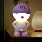 Cute Lovely Cartoon Design LED Desk Night Light With Plastic Head Cap (1 Pc) - Image 4