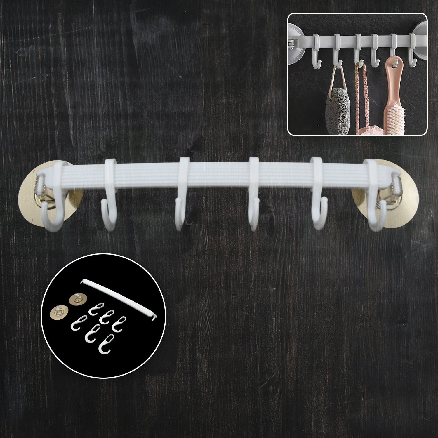 01_c4bc5212-bbbd-46d0-9aec-fd6b5687546c 1 Pc Bath Towel Hanger Wall Mounted Towel Holder Rack for Kitchen Bathroom - Image 1