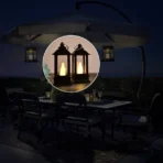Classic Style Lantern With Artificial Rustic Battery-Operated Flameless Candle Light For Home Decoration (Pack of 24) - Image 3