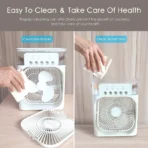 Portable Air Cooler Fan with 7-Color Light – Personal AC Fan - Image 5