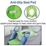 2 in 1 Training Foldable Ladder Potty Toilet Seat for Kids ----- - Image 6