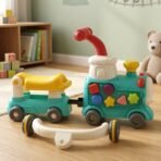 Aditi Tiny Train Baby Walker Ride-On Toy with Push Handle (1 Set) - Image 2