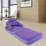2-in-1 Air Mattress & Lounger Portable Inflatable Sofa with Hand Pump - Image 8
