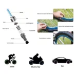LED Flash Light lamp tyre Wheel Valve Sealing caps (2 Pc / Mix Color) - Image 2