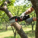 Mini Electric Cordless Chainsaw (1 Set, 48V, Blade size 18 Cm) - Image 5