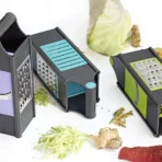 Steel and Plastic 4 in 1 Vegetable & Fruit Slicer Grater / Slicer (1 Pc) - Image 3