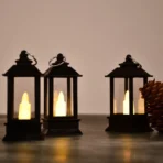 Classic Style Lantern With Artificial Rustic Battery-Operated Flameless Candle Light For Home Decoration (Pack of 24) - Image 4