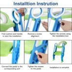 2 in 1 Training Foldable Ladder Potty Toilet Seat for Kids ----- - Image 4