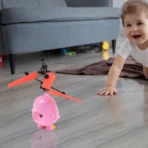 Electroplay Flying Bird RC Toy with LED & Remote Control – Pink Owl Design (1 Set) - Image 2