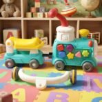 Aditi Tiny Train Baby Walker Ride-On Toy with Push Handle (1 Set) - Image 5