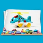 Helicopter Airplane Musical Toy - Image 3