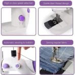 Home Tailoring Sewing Machine With Extension Table Set, Portable Stitching Machine - Image 5