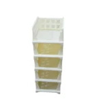 5 Layer Stackable Multifunctional Storage,for Clothes Foldable Drawer Shelf Basket Utility Cart Rack Storage Organizer Cart for Kitchen, Pantry Closet, Bedroom, Bathroom, Laundry (5 Layer 1 Pc) - Image 5