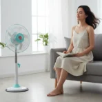 12V DC Hybrid Pedestal Table Fan (Adapter Not Include) - Image 6