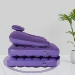 2-in-1 Air Mattress & Lounger Portable Inflatable Sofa with Hand Pump - Image 5
