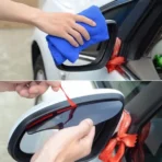 1 Pair Mirror Rain Protector Car Rearview Mirror Rain Blades Car Back Mirror Eyebrow Rain Cover Car Rearview Mirror Eyebrow Covers Flexible Protection Rainproof Decoration Accessories (2 Pcs set) - Image 3