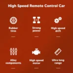 Electroplay Metal Body High-Speed RC Supercar with Remote Control Racing Car - Image 2