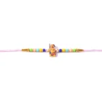 Hanuman Ji Designer Rakhi with Colorful Beads (1 Pc) - Image 3