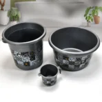 Large Capacity Plastic Bathroom Set of 7 Pc
