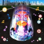 Rotating Transparent Gear Concept Car with Musical and 3D Flashing Lights Toy - Image 6