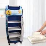 Multi Purpose Foldable Baby Wardrobe / Toy Box 5 Shelves Cartoon Printed - Image 2