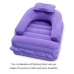 2-in-1 Air Mattress & Lounger Portable Inflatable Sofa with Hand Pump - Image 7
