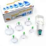 Vacuum Cupping Set – 6 Pc Massage Therapy Suction Kit for Relaxation - Image 4
