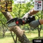 Mini Electric Cordless Chainsaw (1 Set, 48V, Blade size 18 Cm) - Image 2