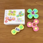 Colour Baby Spinner Toy Set – Suction Cup Sensory Spin Toys (3 Pc Set) - Image 6