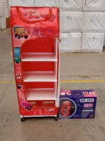 Multi Purpose Foldable Baby Wardrobe / Toy Box 5 Shelves Cartoon Printed - Image 4