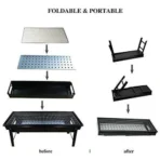Folding Portable Barbeque BBQ Grill Set for Outdoor and Home - Image 4