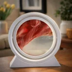 Round Sand Art LED Lamp Moving Sand Frame Night Light - Image 3
