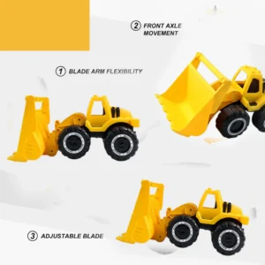 Funwoods Friction-Powered Front Loader / Bulldozer Toy - (1 Pc) - Image 2