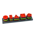Geometric Brick - 5 Angle Matching Column Blocks for Kids – Preschool Learning Toy - Image 3