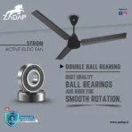 Zadap STROM 900mm High Speed BLDC Ceiling Fan with Remote(Smoke Brown) - Image 5
