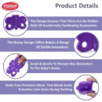 Aditi Baby Silicone Teething Toy Butterfly Shape Soft Chew Teether (1Pc/Mix Colour) - Image 4