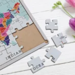 Wooden India Map Puzzle - (1 Set) - Image 3