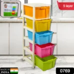 Multipurpose Modular Drawer Organizer Storage Box - 5 Layers - Image 3