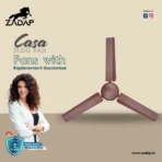 Zadap Casa 1200mm 5-Star BLDC High Speed Fan (Matt Brown) - Image 6