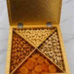 Handcrafted Golden Embossed Floral Mandala Design Metal Jewelry Box - Image 3