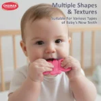 Aditi Baby Silicone Teething Toy Butterfly Shape Soft Chew Teether (1Pc/Mix Colour) - Image 2