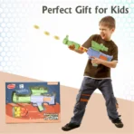 Aditi Toys Space Explorer Pneumatic Gun Include 12 Orange & 12 Yellow Soft Foam Ball - Image 2