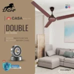Zadap Casa 1200mm 5-Star BLDC High Speed Fan (Matt Brown) - Image 4
