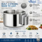 Vikas Triply Tope – Versatile Cooking for Every Meal - Image 2