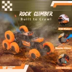 Rock Climber Car, 8 Wheels Climbing Car (1 Set / Remote Battery Not Included) - Image 4