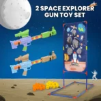 Aditi Space Explorer Pack Of 2 Pneumatic Gun Toy Stand Include 24 Soft Foam Ball - Image 5